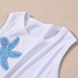 Contrast Color Sleeveless Tank Top GFRT-42059TBG