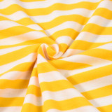 Backless Striped Bow Tube Top Pants Set GFRT-32620SBY
