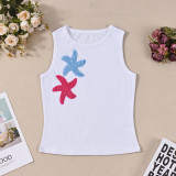 Contrast Color Sleeveless Tank Top GFRT-42059TBG