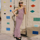 Sleeveless Stripe Fishtail Dress GFRT-42099DBG