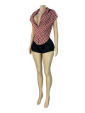 Deep V Neck Sleeveless Tops CH-26017