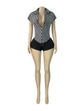 Deep V Neck Sleeveless Tops CH-26017