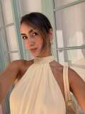 Solid Color Sleeveless Irregular Mini Dress YWXS-K26L2254