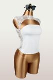 Lace Patchwork Hollow Out Tops YWXS-K25L2028