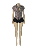 Deep V Neck Sleeveless Tops CH-26017