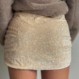 Sequin Slim MIni Skirts GFRT-60390DBZ