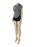 Deep V Neck Sleeveless Tops CH-26017