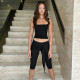 Solid Color Tank Tops Fifth Pants 2 Piece Set GPKJ-MR43851