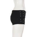 Rivet Fashion Solid Shorts GPKJ-MR48775
