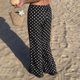 Polka Dots Print Straight Pants GPKJ-MR48759