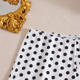 Polka Dots Print Slim Shorts GNZD-32825PBY