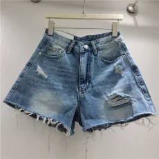 Holes Raw Edge Denim Shorts GZYN-R9117