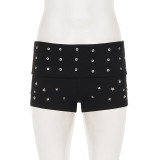 Rivet Fashion Solid Shorts GPKJ-MR48775