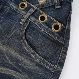 Fashion Irregular Denim Shorts GPKJ-MR47808