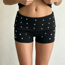 Rivet Fashion Solid Shorts GPKJ-MR48775