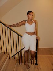 Solid Color Halterneck Top Seventh Pants Suit YWXS-K25L1878