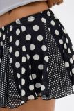 Polka Dots Print Yoga Sport Skirt QMZF-18021