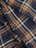 Plaid Print Patchwork Irregular Halterneck Skirt QYMF-104-1