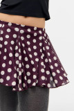 Polka Dots Print Yoga Sport Skirt QMZF-18021
