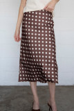 Polka Dot Print Slim Long Skirt QMZF-18023
