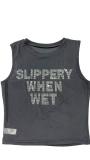 Letter Hot Drill Print Sleeveless Vest GFCF-1474