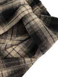 Plaid Print Irregular Half Body Skirt QYMF-N104