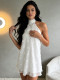 Sleeveless Halterneck Backless Mini Dress QMZF-18022