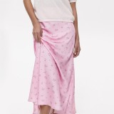 Satin Print Long Skirts GKYS-1111