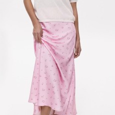 Satin Print Long Skirts GKYS-1111