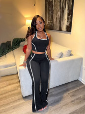 Sleeveless Sport Tank Tops Two Piece Pants Set SFY-871