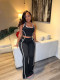 Sleeveless Sport Tank Tops Two Piece Pants Set SFY-871