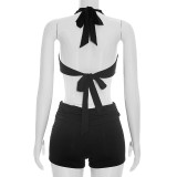 Sexy Backless Halterneck Romper GDSF-J26RP189