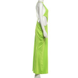 Sexy Backless Solid Color Maxi Dress GZJQ-K6D07649A