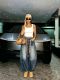 Plus Size Fashion Holes Print Loose Jeans GYLN-5733