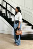 Plus Size Color Block Patchwork Heart Jeans GYLN-9642