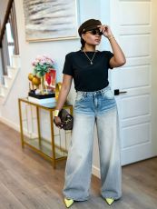 Gradient Washed Wide Leg Jeans GYLN-2651