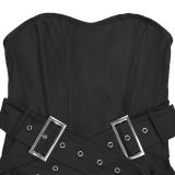 Solid Color Wrap Chest Seventh Jumpsuit BY-7693