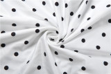 Polka Dots Print Halterneck Fifth Jumpsuit GZJQ-K6Q08075A