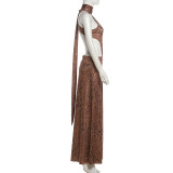 Sexy Hollow Out Backless Maxi Dress GZJQ-K6D06896A