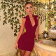 Solid Color Lapel Zipper Two Piece Skirts Set GSZM-D26ST167