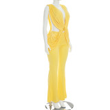 Solid Color Sleeveless Jumpsuit GSZM-J26JP194