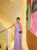 Single Shoulder Solid Color Ruched Maxi Dress GADE-11340