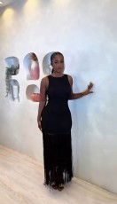 Solid Color Sleeveless Tassel Maxi Dress GMYU-11249