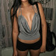 Deep V Neck Backless Halterneck Tops GPKJ-MR49069
