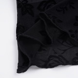 Lace Patchwork See Through Tops GPKJ-MR45461