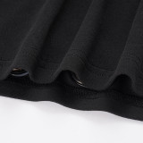 U Neck Hollow Out Mini Dress GPKJ-MR49211