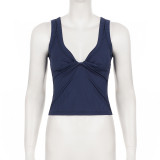 Solid Color Sleeveless Tank Tops GPKJ-MR48196