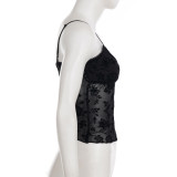 Lace Patchwork See Through Tops GPKJ-MR45461