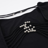 Backless Beaded Tie Up Top GPKJ-MR48684