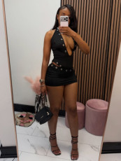 Deep V Neck Hollow Out Bodysuit Two Piece Skirts Set GTGE-MH1011